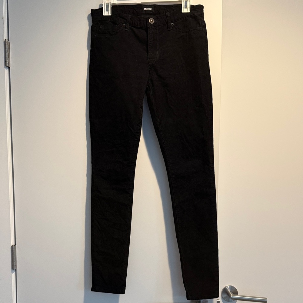 Hudson Black Skinny Corduroy Jeans